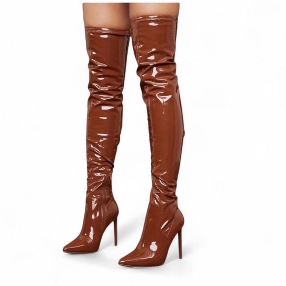 Steve Madden Brown Over-the-Knee Boots - Picture 2 of 4